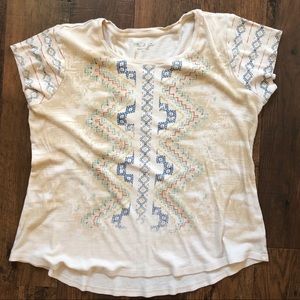 MIC & JAX Aztec design tee shirt, size XL